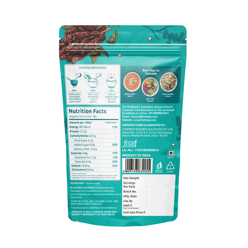 Quinoa - Ready To Cook (500 g)