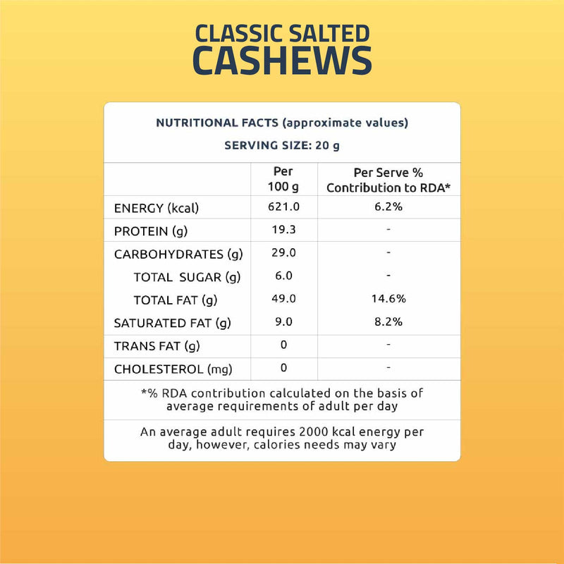 Roasted and Flavored Cashews 160 g