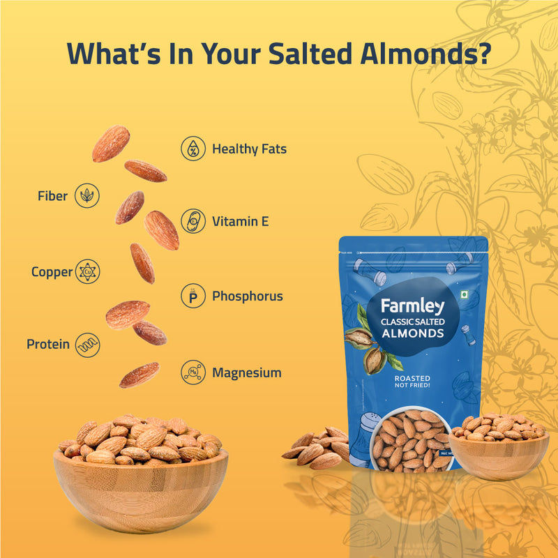 Roasted & Salted Cashews 200 g & Roasted Almonds 200 g